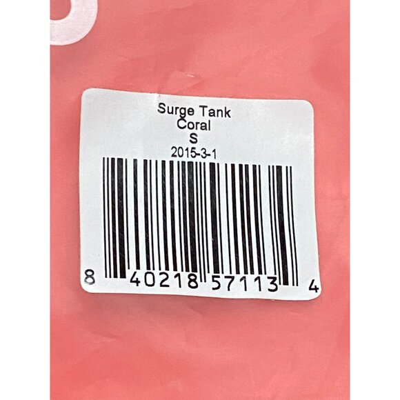 Fourlaps Surge Tank Coral‎ S Women's Racerback Athletic Top NWT Workout - Picture 5 of 6